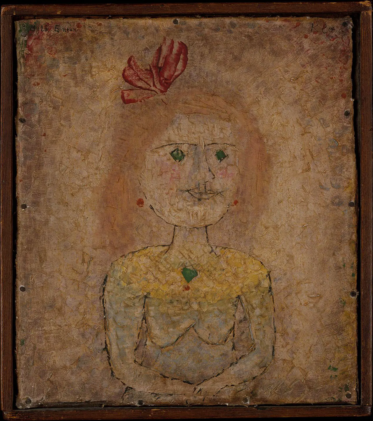 Small Portrait of a Girl in Yellow Paul Klee